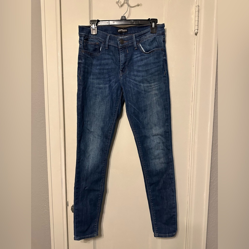 EXPRESS Jeans Mid-Rise Denim Legging Size 8